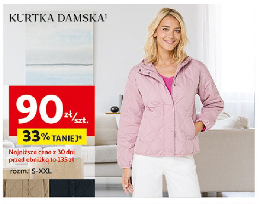 Kurtka damska s-xxl Auchan inextenso promocja w Auchan