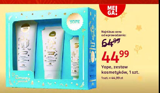 Zestaw w pudłku zimowy poranek żel pod prysznic 200 ml + balsam do ciała 150 ml + krem do rąk 50 ml Yope zestaw promocja w Rossmann