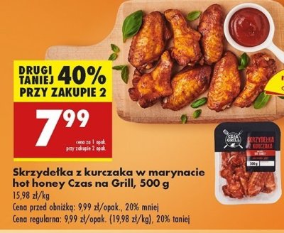 Skrzyde艂ka z kurczaka w marynacie hot honey Czas na grill promocja