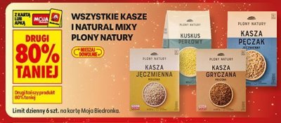 Kasza różne rodzaje Natural Mixy drugi -80% promocja w Biedronka
