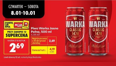 Piwo promocja w Biedronka