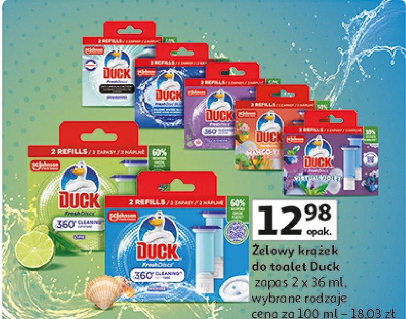 Krążki żelowe blue Duck fresh discs promocja w Auchan