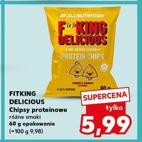 Chipsy proteinowe cheese & onion FITKING DELICIOUS promocja w Kaufland