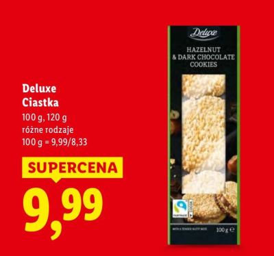 Ciastka Deluxe różne rodzaje promocja w Lidl