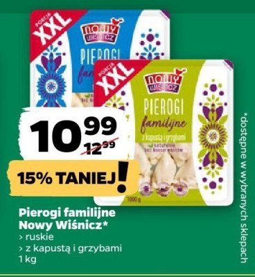 Pierogi familijne Nowy Wiśnicz ruskie promocja w Netto