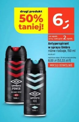 Antyperspirant w sprayu Umbro różne rodzaje promocja w Dealz