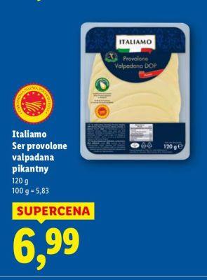 Ser Italiamo Ser provolone valpadana pikantny promocja w Lidl