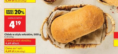 Chleb w stylu włoskim promocja w Biedronka