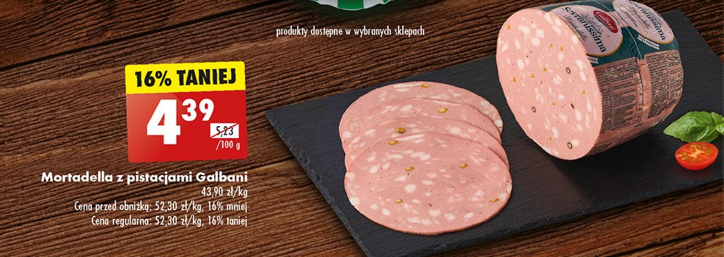 Mortadela z pistacjami Galbani promocja w Twój Market