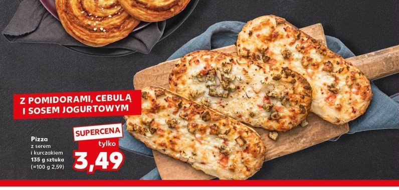 Pizza z serem i kurczakiem promocja