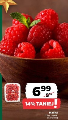 Maliny 125 g promocja w Netto