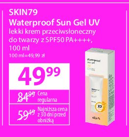 Żel do opalania spf50+ Skin79 waterproof promocja