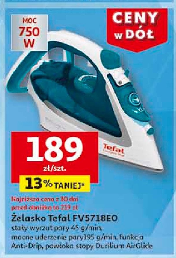 Żelazko fv5718 Tefal promocja