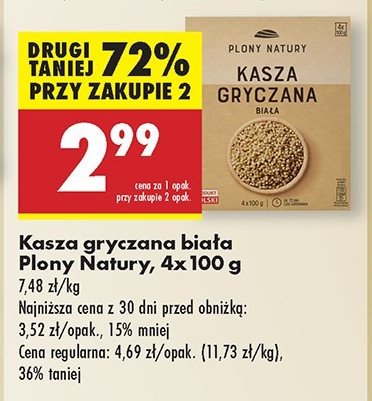 Kasza gryczana biała Plony natury promocja w Selgros