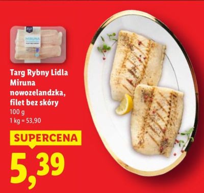 Miruna nowozelandzka, filet bez skóry promocja w Lidl