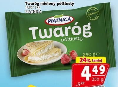Twaróg mielony półtłusty 250g Piątnica promocja w Prim Market