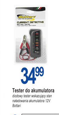 Tester do akumulatora diodowy 12v Bottari promocja
