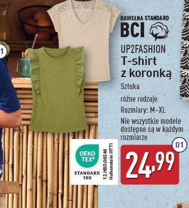 T-shirt damski z koronką m-xl Up2fashion promocja