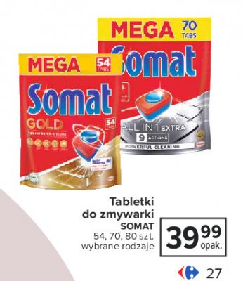 Tabletki do zmywarek extra Somat promocja