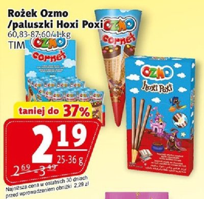 Rożek Ozmo /paluszki Rozi Popi promocja w Prim Market