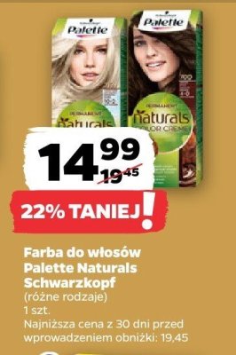 Farba do włosów Palette Naturals, różne rodzaje promocja w Netto