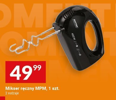 Mikser ręczny MPM, 1 szt. 2 rotacje promocja w Twój Market