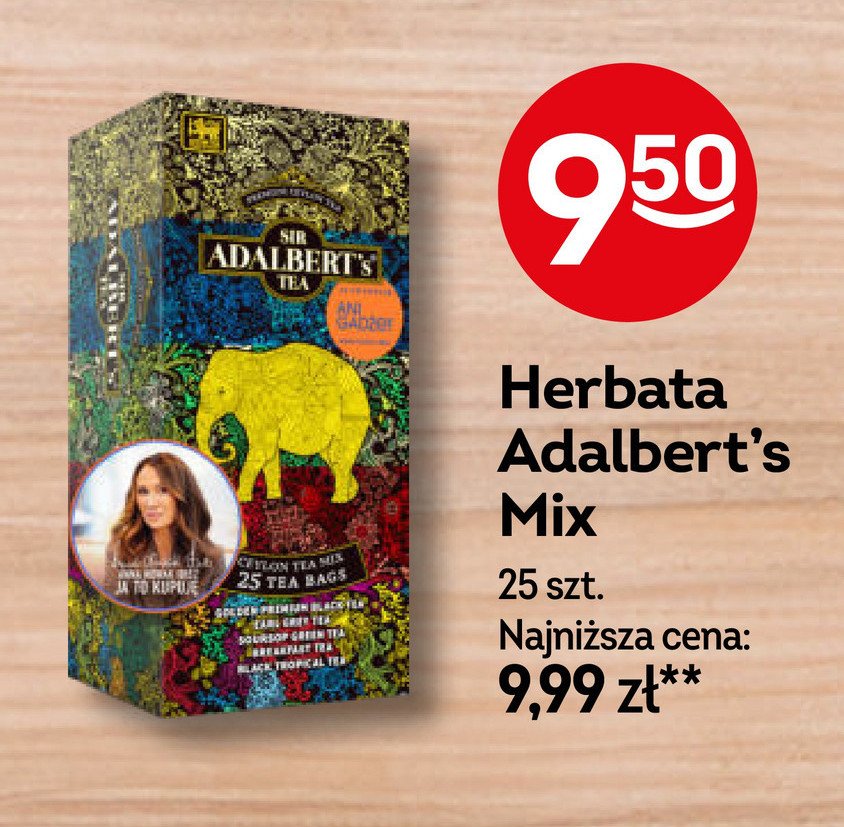 Herbata cejlonska premium Sir adalbert's tea promocja w Żabka