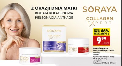 Krem do twarzy nawilżajacy Soraya collagen expert promocja