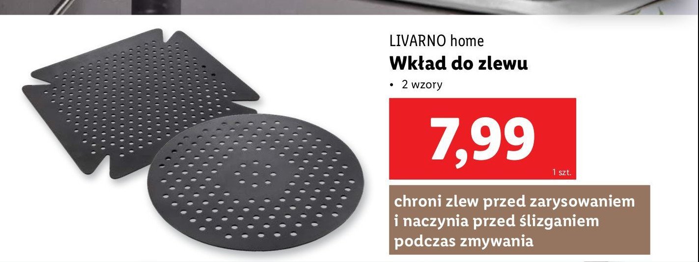 Wkład do zlewu LIVARNO HOME promocja