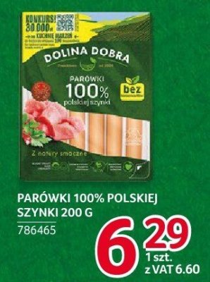 Parówki z polskiej szynki Dolina Dobra promocja w Selgros