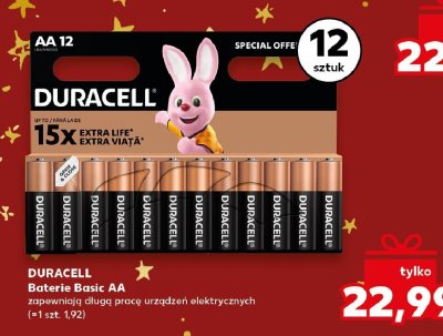 Baterie Basic AA 12 sztuk promocja w Kaufland