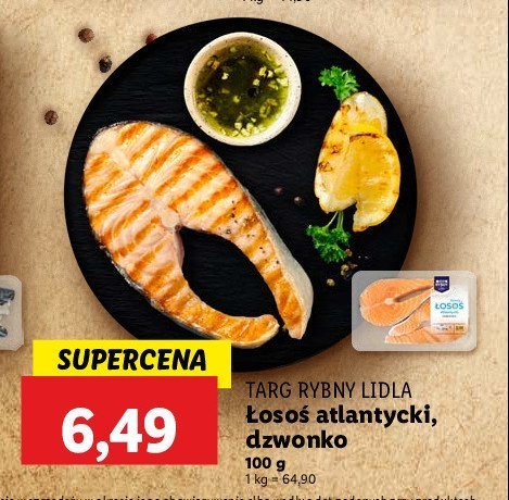 艁oso艣 atlantycki dzwonko Rybny targ lidla promocja