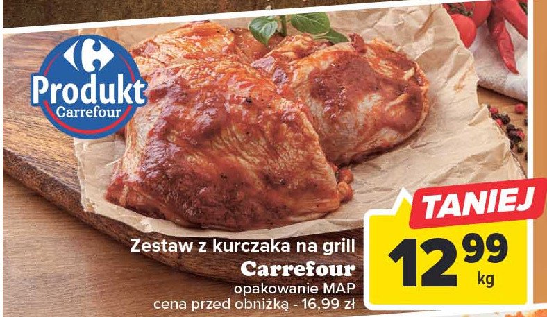 Zestaw z kurczaka na grill Carrefour promocja