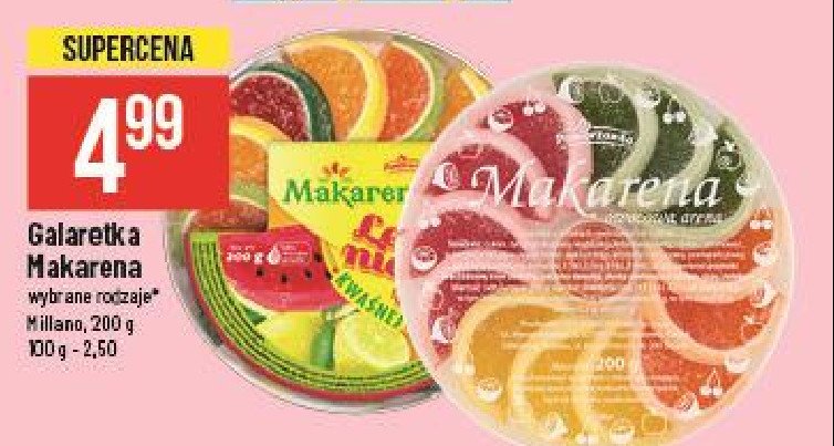 Galaretka lemoniadowa Makarena promocja