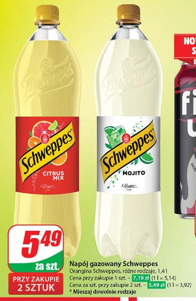 Nap贸j citrus mix Schweppes promocja