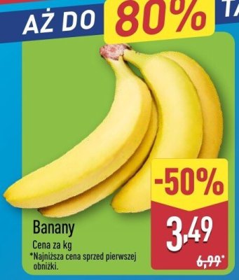 Banany promocja w Aldi