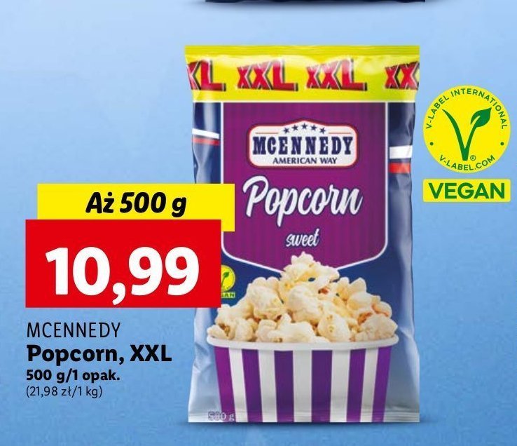 Popcorn sweet Mcennedy promocja