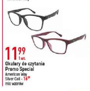 Okulary do czytania promo special American way promocja