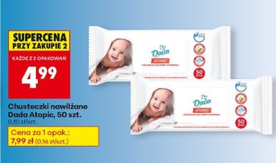 Chusteczki nawilżane Dada Atopic, 50 szt. promocja w Biedronka