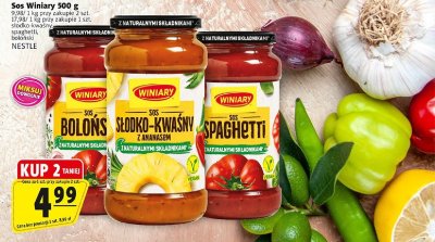 Sos Winiary słodko-kwaśny, spaghetti, boloński NESTLE promocja w Prim Market