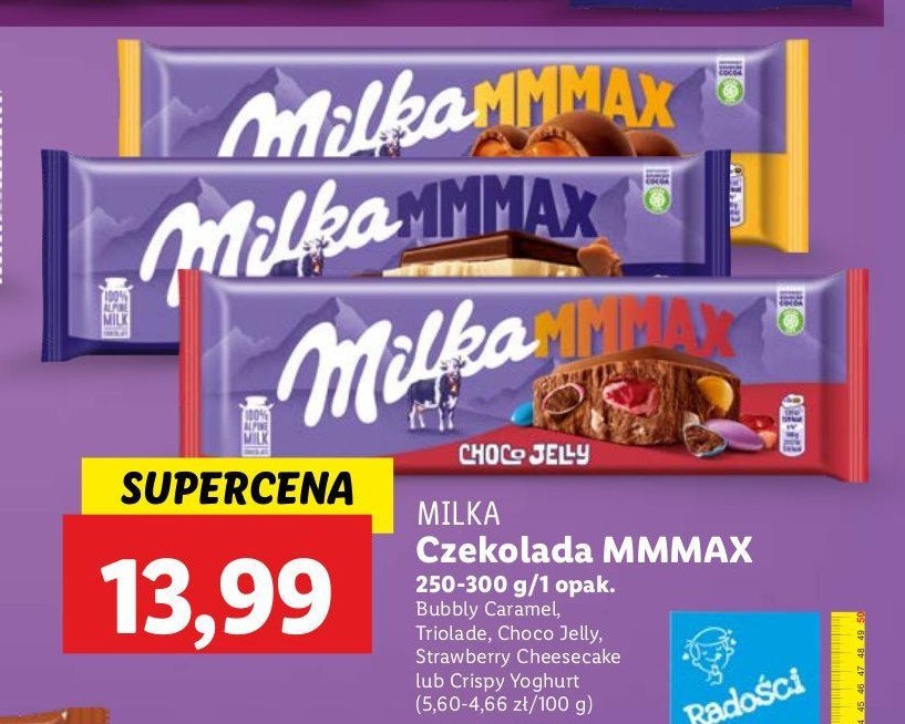 Czekolada crispy joghurt Milka mmmax promocja