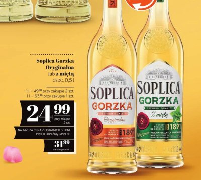 Wódka Gorzka z Miętą 0,5l promocja w POLOmarket