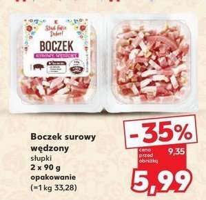 Boczek surowy słupki K-classic stąd takie dobre! promocja