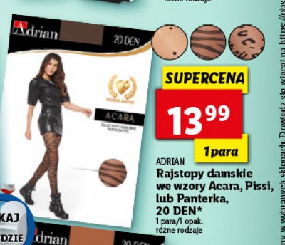 Rajstopy panterka 20 den Adrian promocja