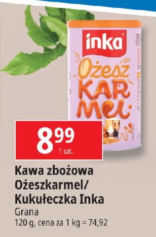 Kawa ożesz karmel Inka dobra w swej naturze promocja w Leclerc