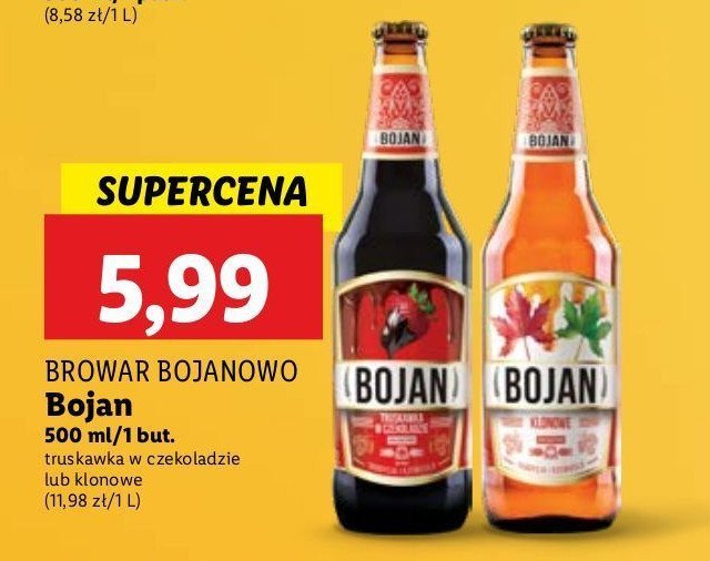 Piwo Bojan klonowe promocja w Lidl