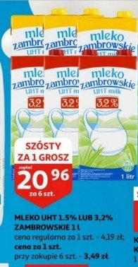 Mleko 1.5% Mlekpol zambrowskie promocja