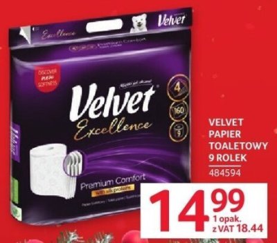 Velvet papier toaletowy 9 rolek promocja w Selgros
