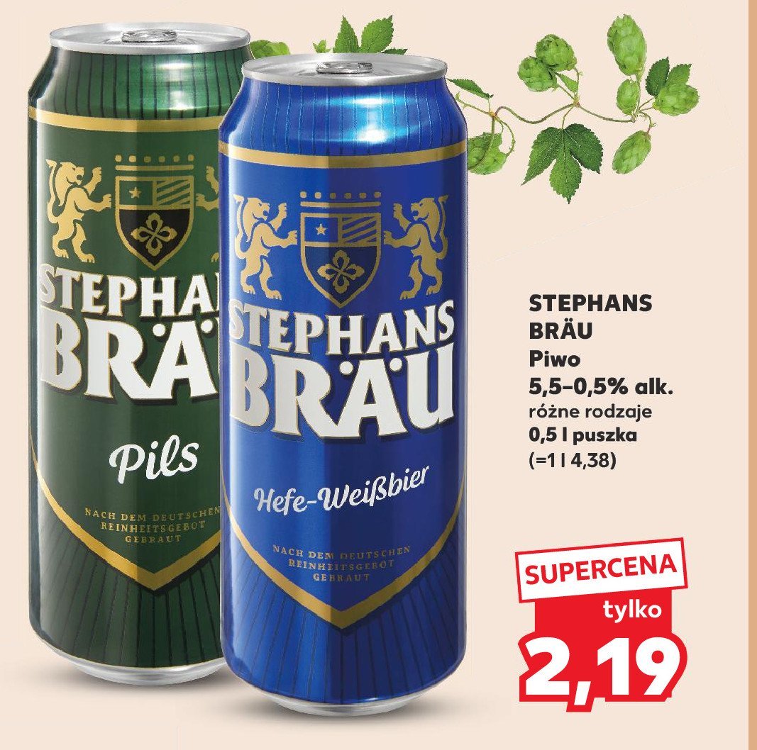 Piwo Stephans brau pils promocja