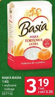 Mąka Basia Tortowa Extra 1kg promocja w Selgros